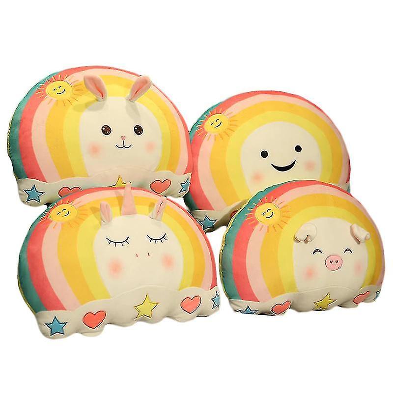 Foto 3 pulgar | Peluche De Peluche Pillow Smile Con Forma De Nube Arcoíris - Venta Internacional.