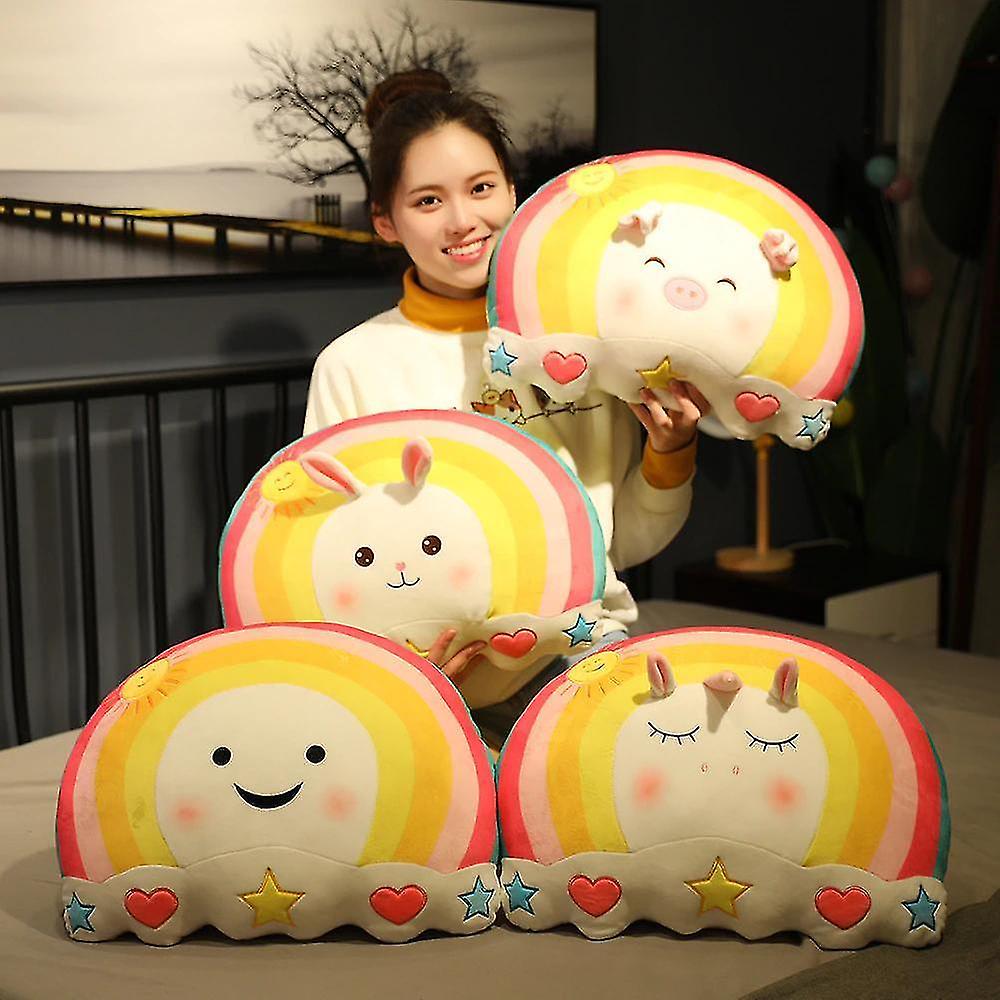 Foto 4 pulgar | Peluche De Peluche Pillow Smile Con Forma De Nube Arcoíris - Venta Internacional.