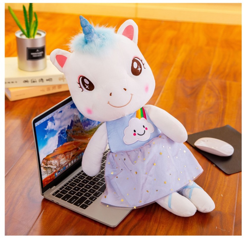 Foto 5 pulgar | Muñeca De Peluche De Unicornio De 35 Cm Para Niñas - Venta Internacional.