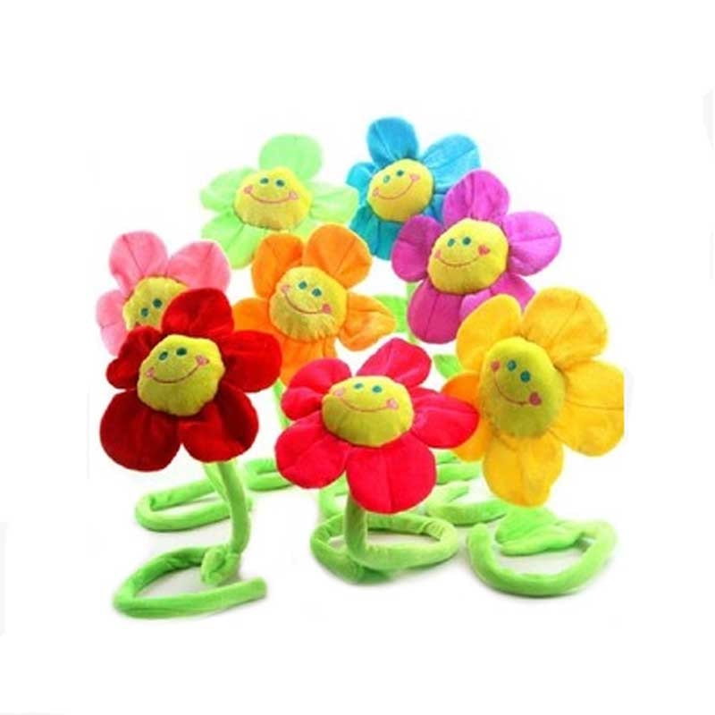 Foto 4 pulgar | Juguete Decorativo Para Bebés, Sonajero, Plantas De Peluche, Girasoles, 45 Cm - Venta Internacional.
