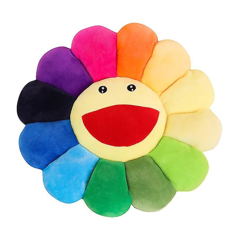 Cojín De Felpa Sunflower Smile - Venta Internacional.