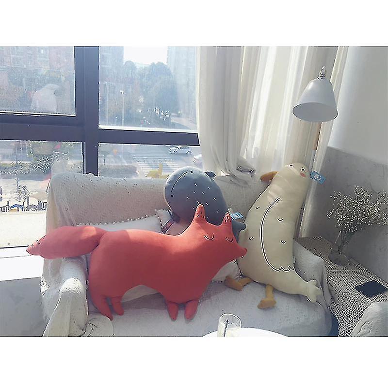 Foto 3 pulgar | Cojín Para Dormir Con Forma De Ballena De Peluche, 80 Cm, Oso Pardo, Zorro, Cómodo, Regalo - Venta Internacional.