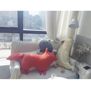 Foto 2 | Cojín Para Dormir Con Forma De Ballena De Peluche, 80 Cm, Oso Pardo, Zorro, Cómodo, Regalo - Venta Internacional.