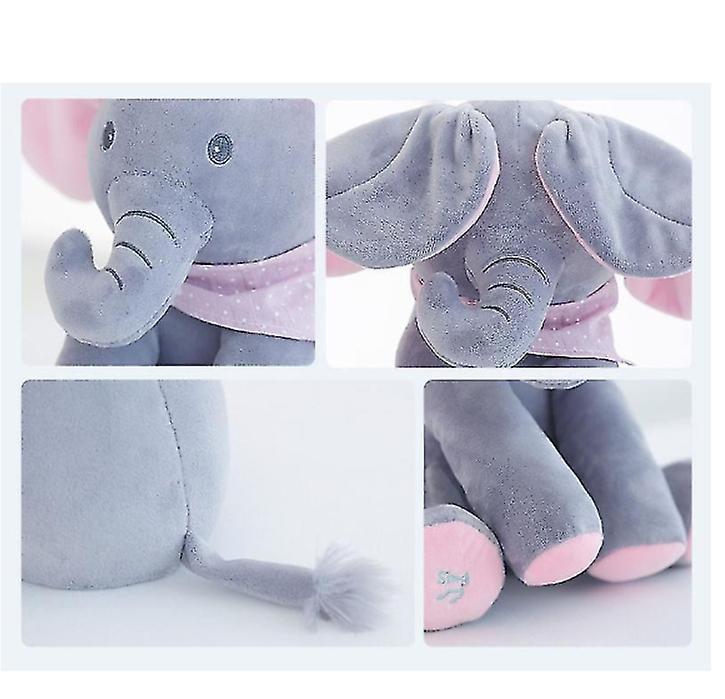 Foto 5 pulgar | Juguete De Peluche Con Forma De Elefante Al Escondite Para Niños - Venta Internacional.