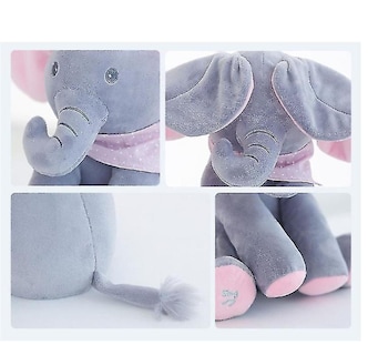 Foto 4 | Juguete De Peluche Con Forma De Elefante Al Escondite Para Niños - Venta Internacional.