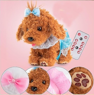 Foto 2 | Peluche Realista Con Forma De Perro De Peluche Lucky Jinbao, 30 Cm - Venta Internacional.
