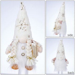 Foto 3 | Sombrero De Felpa Con Decoración Navideña De Gnomos, Iluminado, Muleta, Corte Elfo - Venta Internacional.