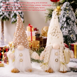Foto 5 | Sombrero De Felpa Con Decoración Navideña De Gnomos, Iluminado, Muleta, Corte Elfo - Venta Internacional.
