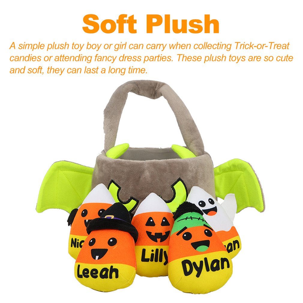 Foto 5 pulgar | Cesta De Caramelos De Peluche Estilo Halloween Para Niños - Venta Internacional.
