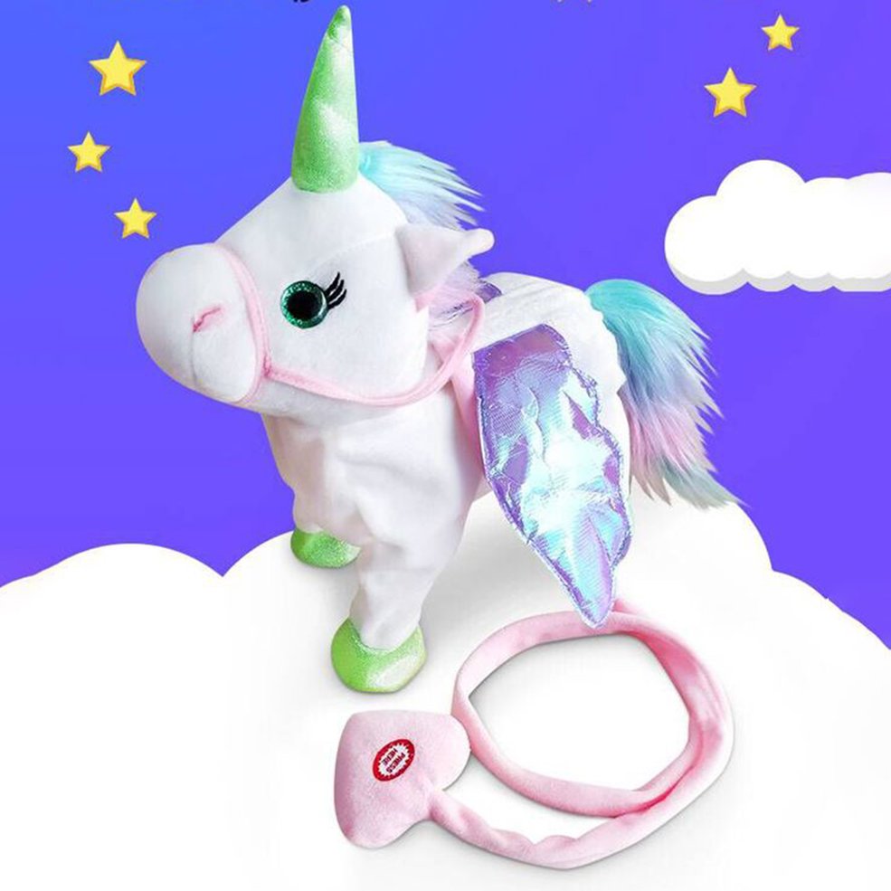Foto 6 pulgar | Juguete De Peluche Eléctrico Con Forma De Unicornio Para Caminar - Venta Internacional.