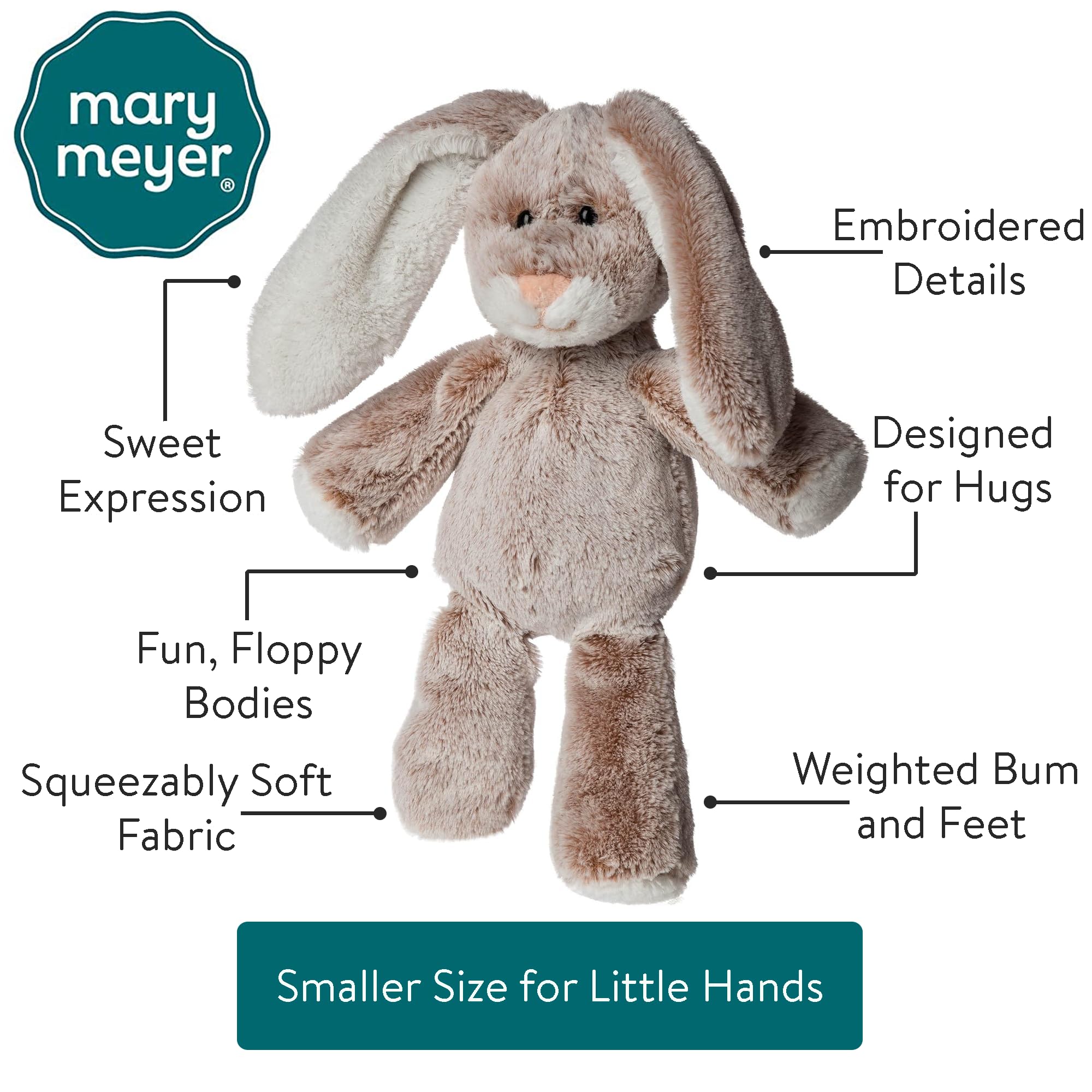 Foto 5 pulgar | Conejito de Peluche Mary Meyer Marshmallow Zoo 9 Pulgadas - Venta Internacional
