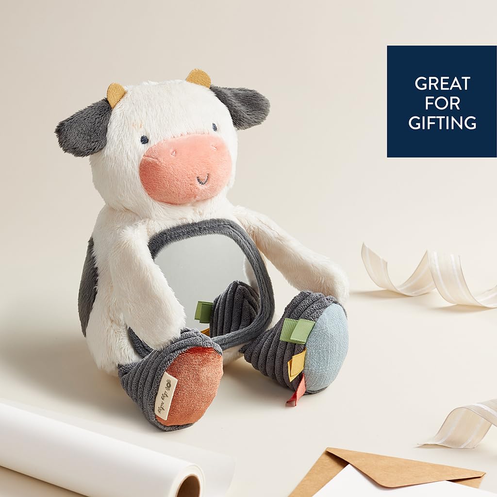 Foto 5 pulgar | Espejo Sensorial Tummy Time Itzy Cow con Sonidos y Texturas - Venta Internacional
