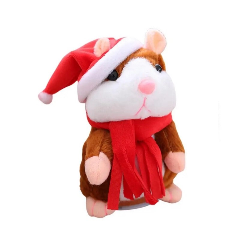 Foto 2 pulgar | Juguete Hámster Navideño de Peluche Parlante 15 cm - Venta Internacional