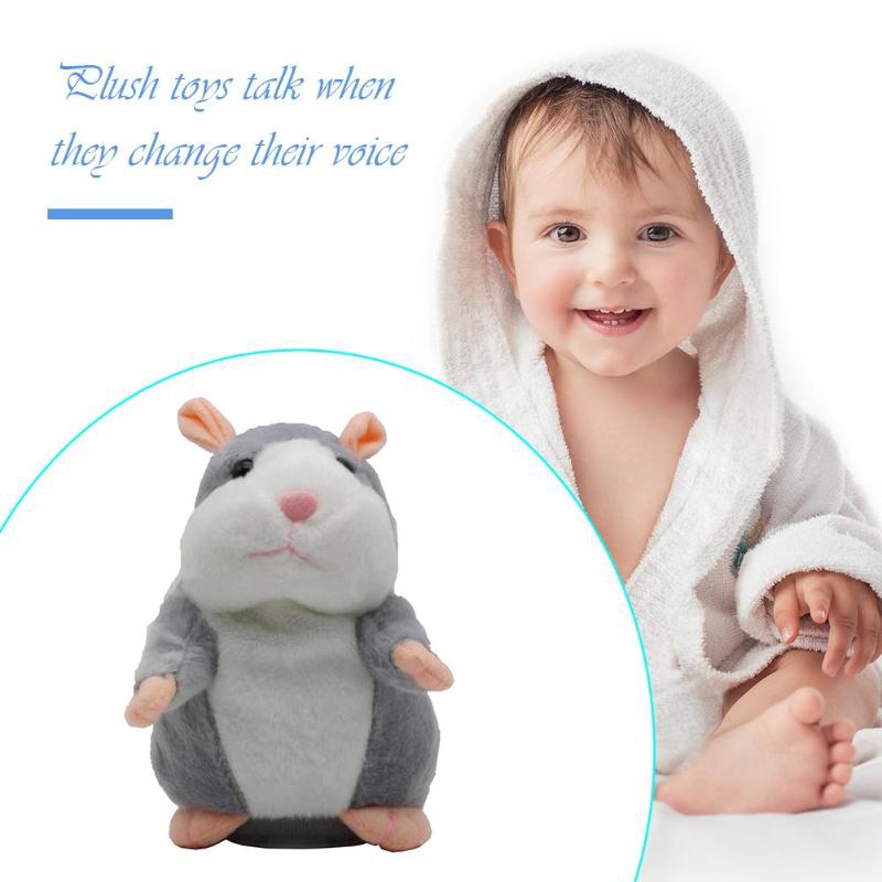 Foto 8 pulgar | Juguete Hámster Navideño de Peluche Parlante 15 cm - Venta Internacional