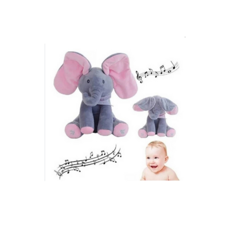 Foto 4 pulgar | Accesorio Musical Peek A Boo Con Forma De Elefante De Peluche Para Niños - Venta Internacional.