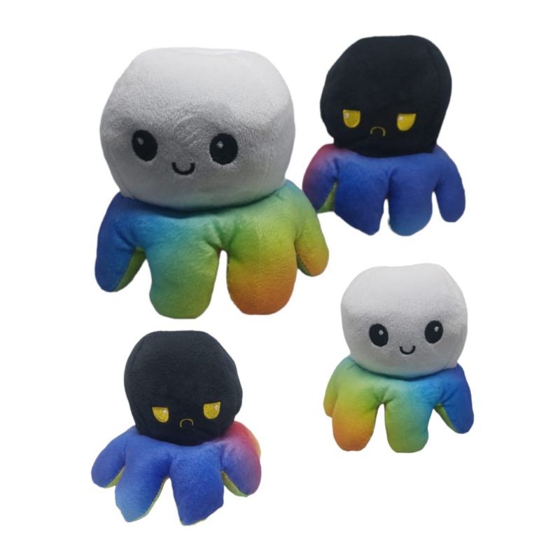 Foto 2 pulgar | Peluche Reversible Pulpo Multicolor - Venta Internacional.