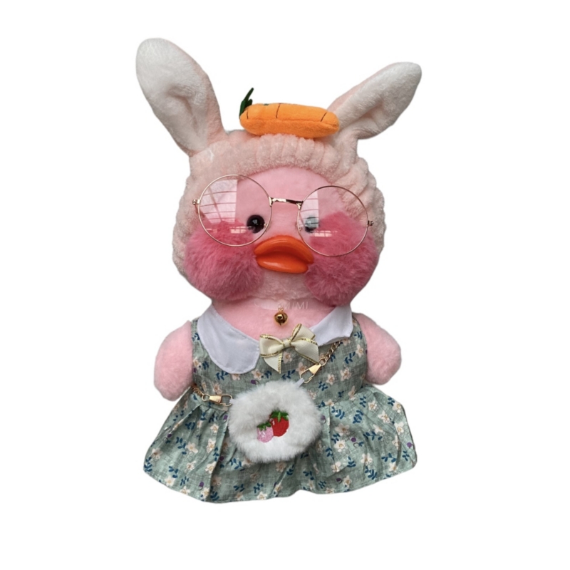 Foto 2 pulgar | Peluche Lalafanfan Patito Hike Con Cinturón De Conejo De 30 Cm - Venta Internacional.