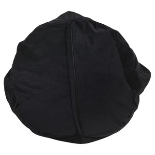 Foto 1 | Puf Máxima Design De Felpa En Forma De Pera Negra 100x80x80 Cm - Venta Internacional.