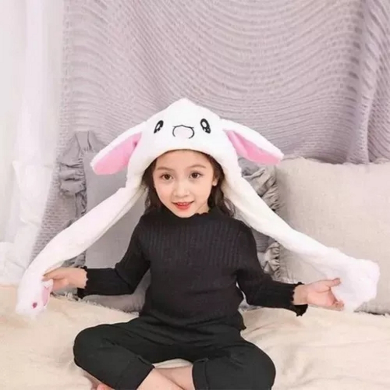 Foto 4 pulgar | Gorro De Invierno De Felpa Con Orejas Ligeras Y Móviles Para Niños Y Adultos - Venta Internacional.