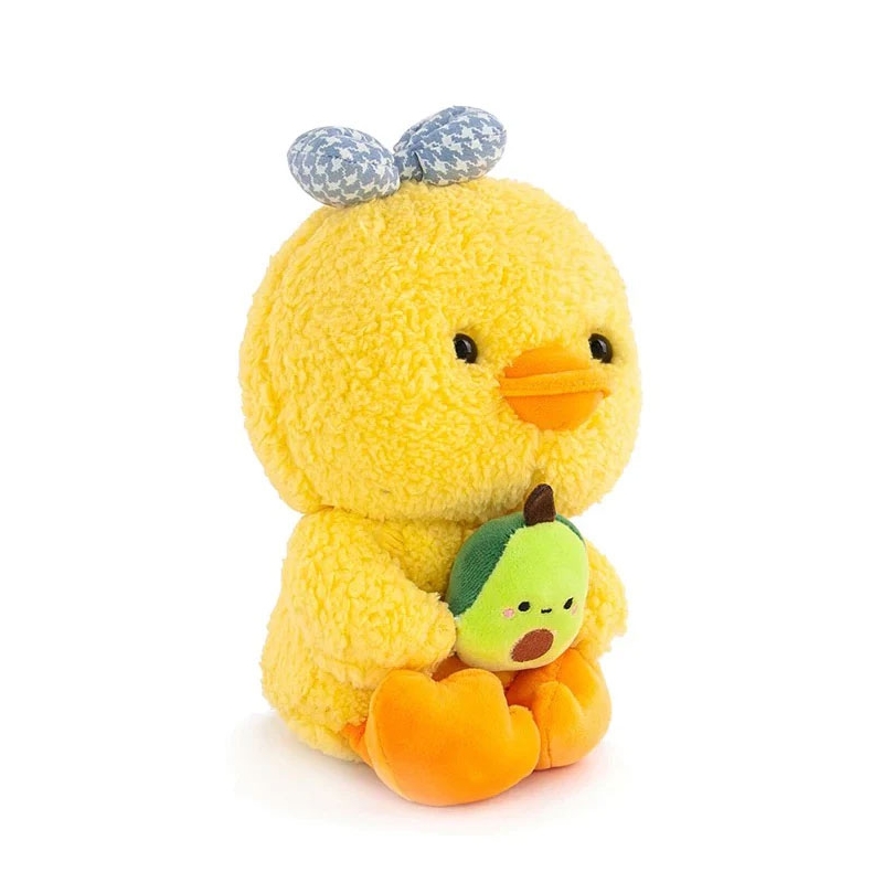Foto 3 pulgar | Peluche De Peluche De Pato Amarillo Con Cinta, 24 Cm - Venta Internacional.