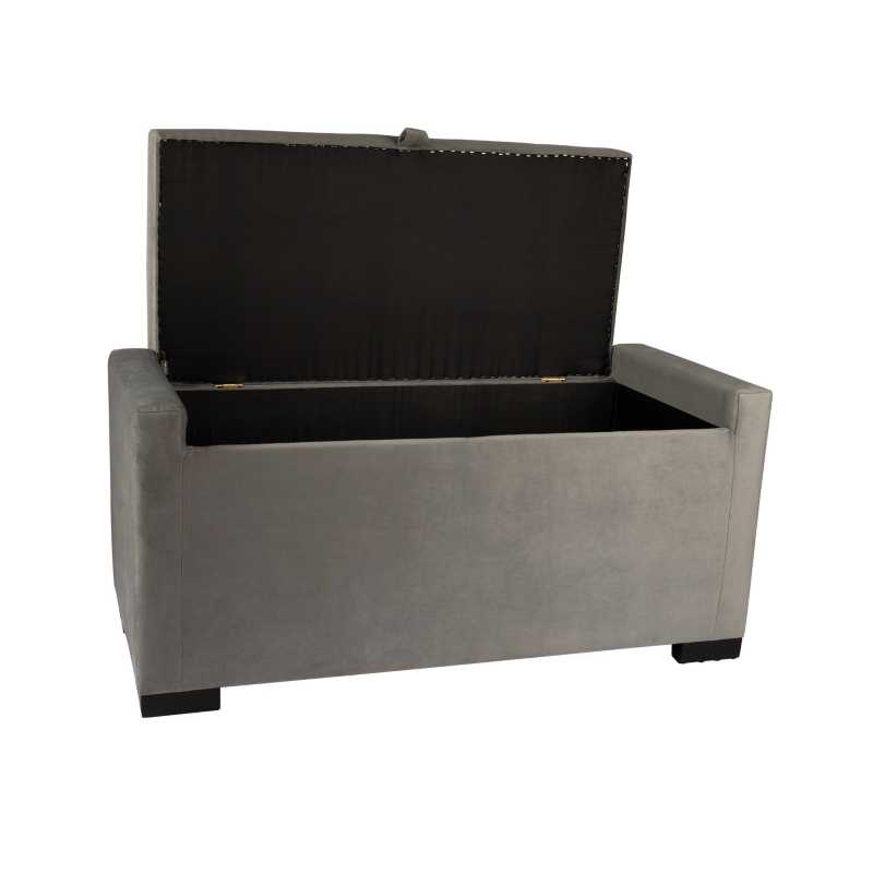 Foto 4 pulgar | Gabardina Leyzy Trunk De Felpa Gris, 40 X 55 X 105 Cm, Tamaño Máximo - Venta Internacional.