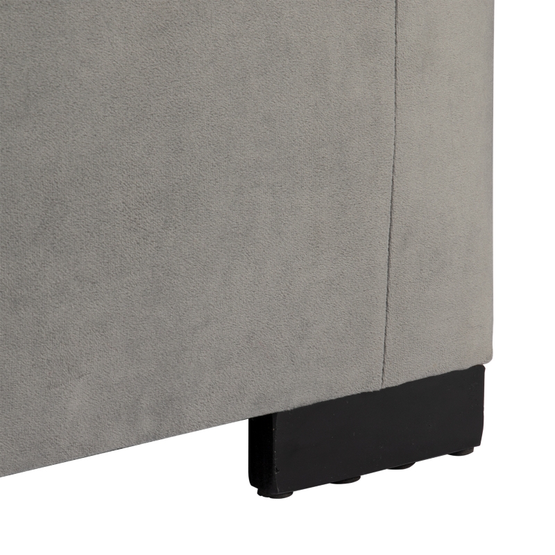 Foto 5 pulgar | Gabardina Leyzy Trunk De Felpa Gris, 40 X 55 X 105 Cm, Tamaño Máximo - Venta Internacional.