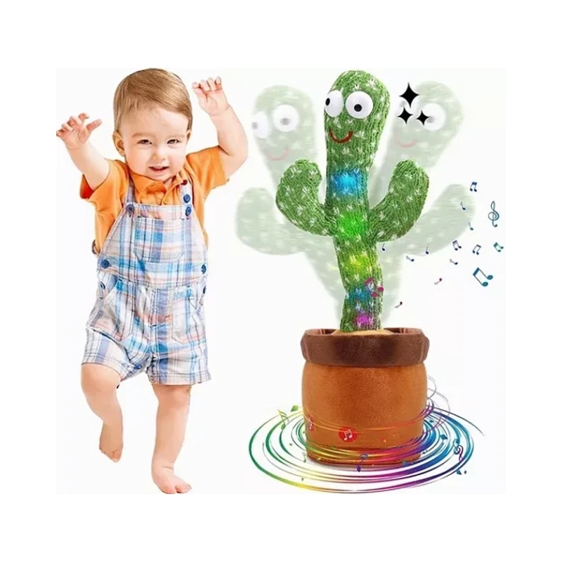 Foto 2 pulgar | Juguete Musical De Peluche Con Forma De Cactus Bailarin Imita - Venta Internacional.