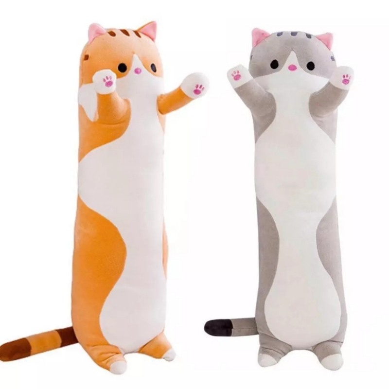 Cojín De Peluche Con Forma De Gatito, 60 Cm, Diseño Kawaii Cat Embrace - Venta Internacional.