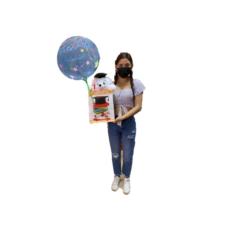Foto 3 pulgar | Oso De Graduación De Felpa De 30 Cm Con Gorra Y Certificado Para Niños - Venta Internacional.