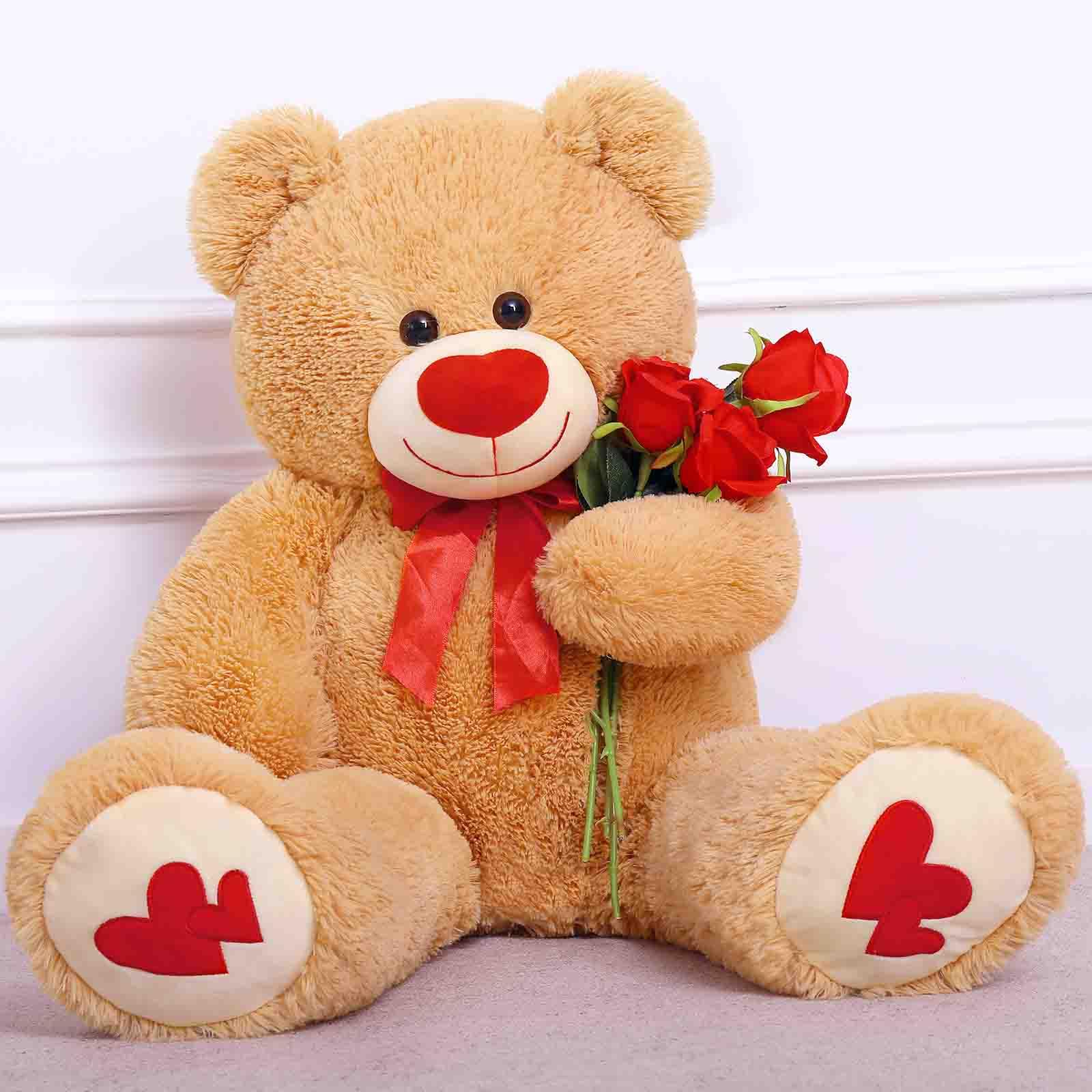 Foto 3 | Oso de Peluche Morismos Love Heart 90 Cm - Venta Internacional