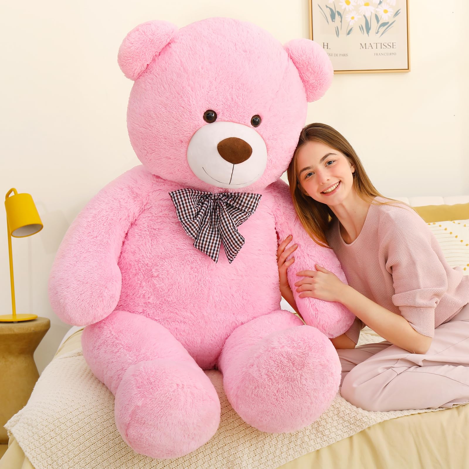 Foto 3 | Peluche Mao Golan, Oso De Peluche Gigante Rosa, 140 Cm, Tamaño Natural - Venta Internacional.