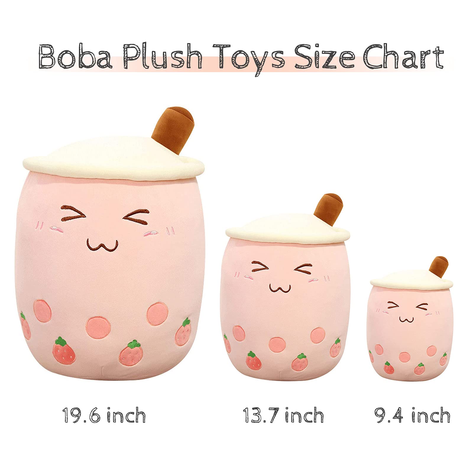 Foto 7 pulgar | Almohada de Peluche Vhyhcy con Forma de Burbuja De Boba 35 cm - Venta Internacional