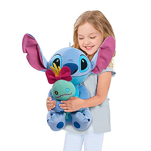 Foto 3 pulgar | Peluche Disney Classics Jumbo Stitch & Scrump 58 Cm Con Lil  - Venta Internacional.