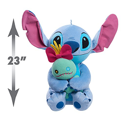 Foto 4 pulgar | Peluche Disney Classics Jumbo Stitch & Scrump 58 Cm Con Lil  - Venta Internacional.