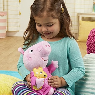 Foto 5 | Muñeca De Peluche Peppa Pig Peppa's Bedtime Lullabies Con Peluche De 28 Cm - Venta Internacional.