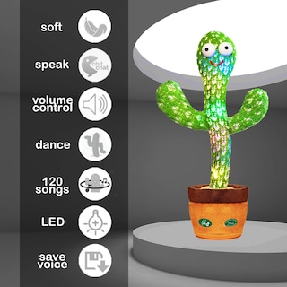 Foto 3 | Juguete Keculf Talking Dancing Cactus para Bebés 120 Canciones - Venta Internacional