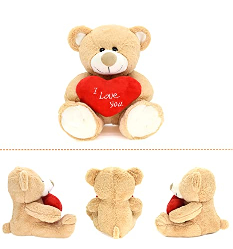 Foto 3 pulgar | Oso de Peluche HWD ¡Te Amo! 25 cm con Corazón Rojo - Venta Internacional