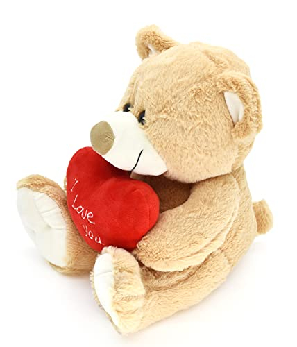 Foto 5 pulgar | Oso de Peluche HWD ¡Te Amo! 25 cm con Corazón Rojo - Venta Internacional