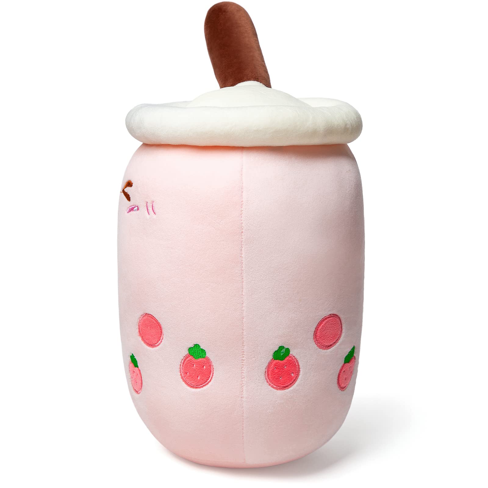 Foto 7 pulgar | Peluche Niuniu Daddy Rosa Boba Strawberry Bubble Tea 24 cm - Venta Internacional