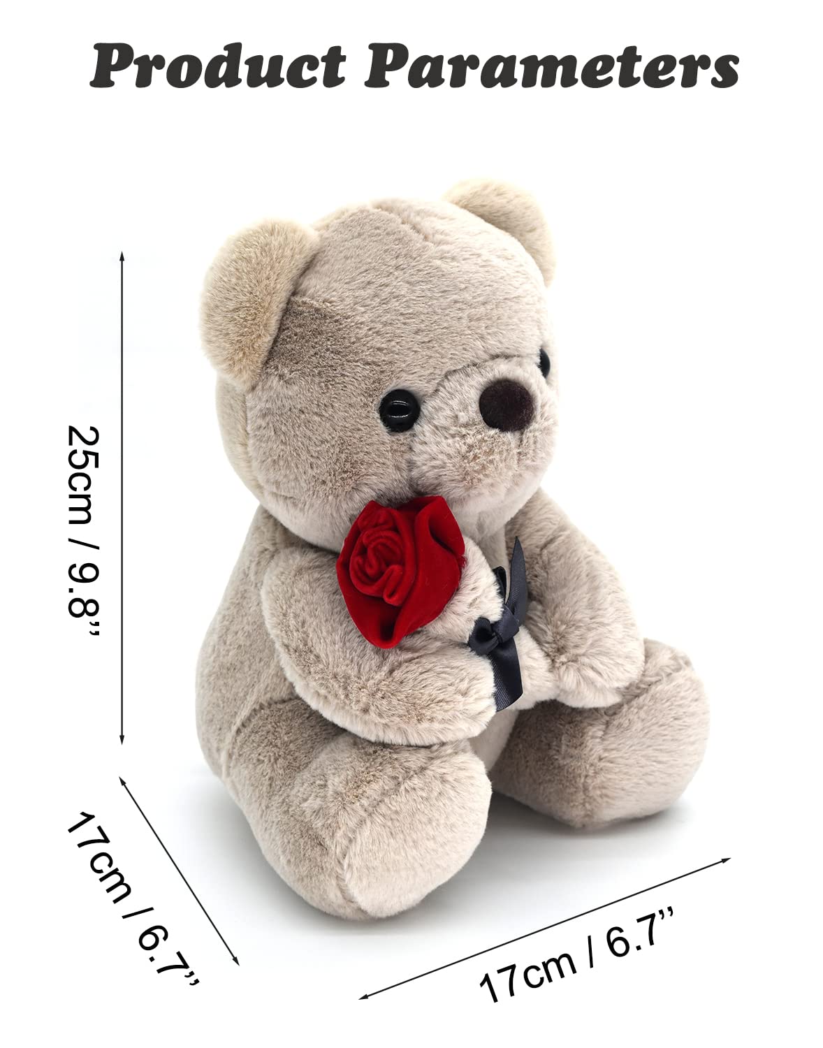 Foto 3 pulgar | Oso de Peluche HWD 25 cm - Venta Internacional