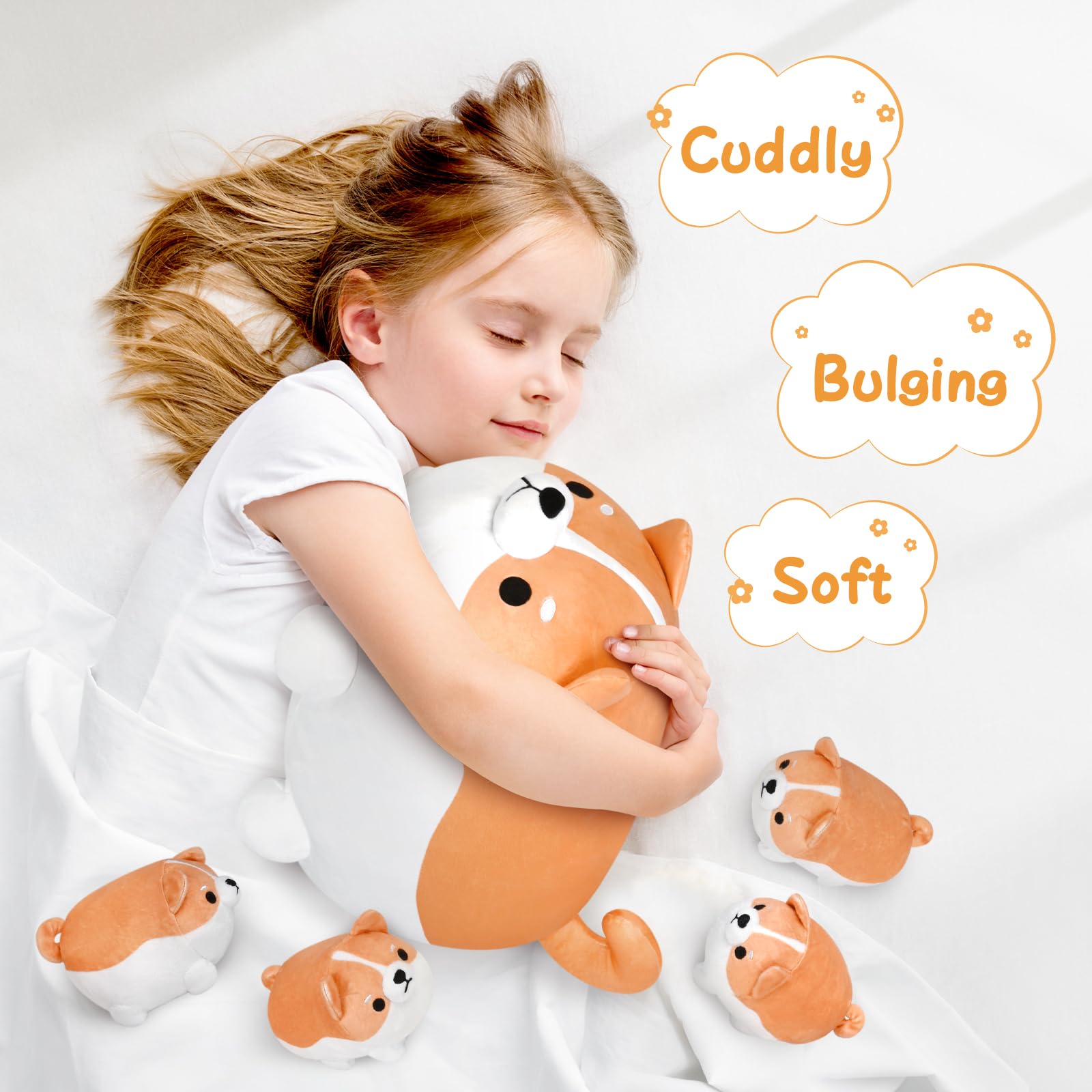 Foto 6 pulgar | Set de Peluches Kmuysl Unicorn Mommy con 4 Bebés Unicornios para Niñas - Venta Internacional