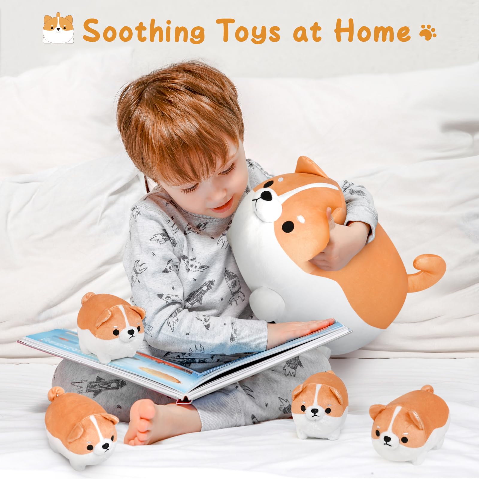 Foto 6 | Set de Peluches Kmuysl Unicorn Mommy con 4 Bebés Unicornios para Niñas - Venta Internacional