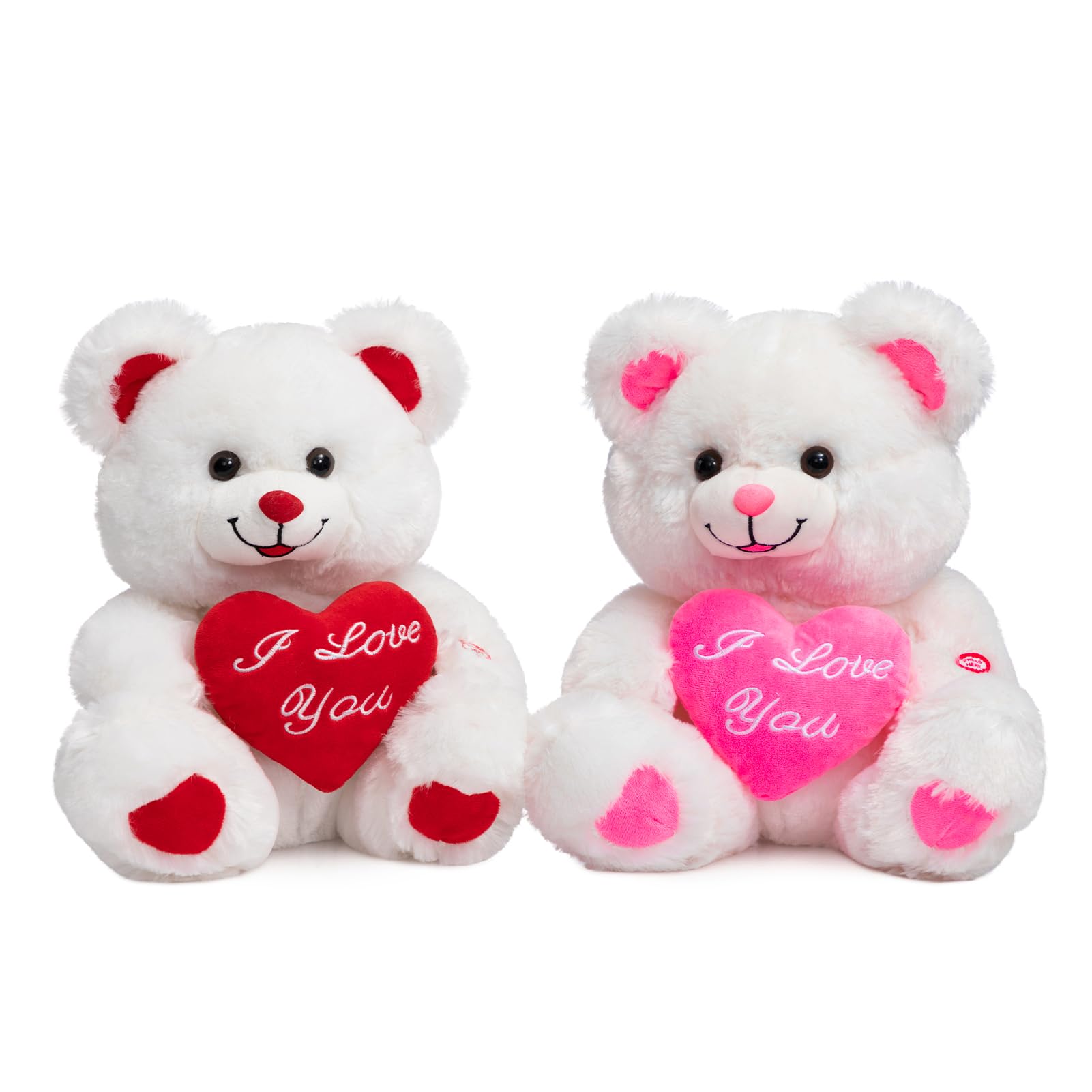 Foto 5 pulgar | Oso de Peluche Hollyhome I Love You 33 Cm con Rubor Led - Venta Internacional
