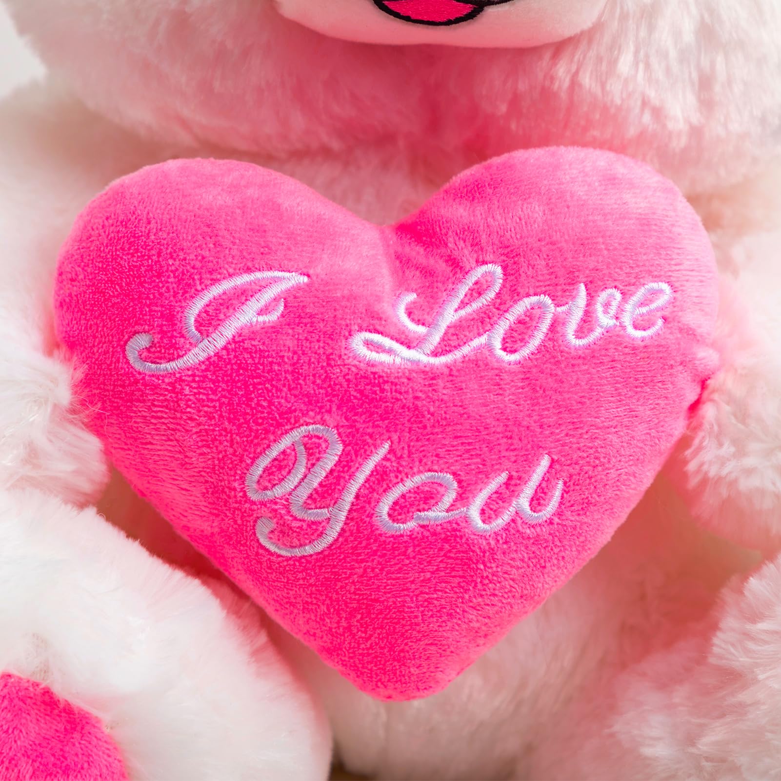 Foto 8 pulgar | Oso de Peluche Hollyhome I Love You 33 Cm con Rubor Led - Venta Internacional