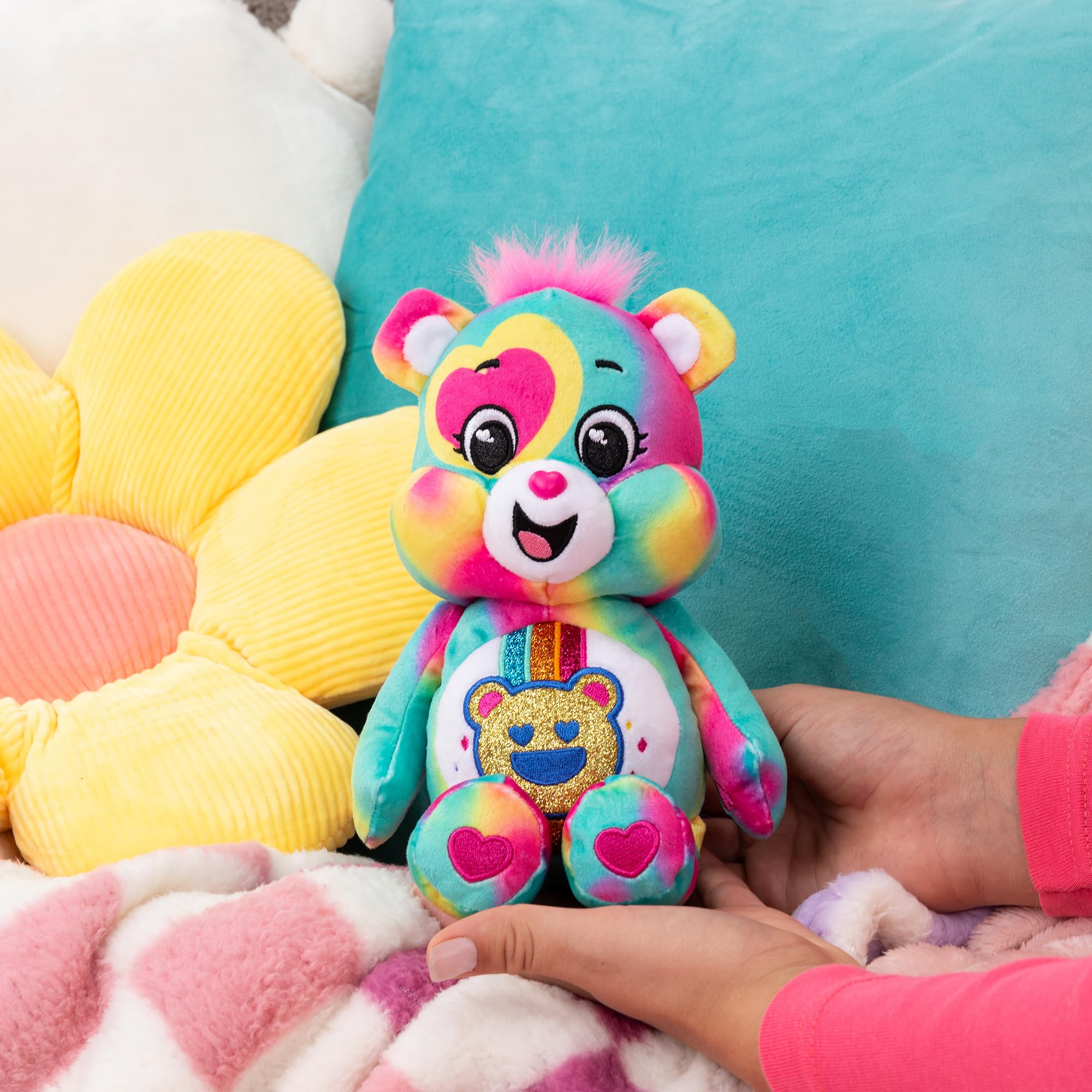 Foto 4 pulgar | Peluche Care Bears Good Vibes Bear de 9 Pulgadas con Purpurina - Venta Internacional