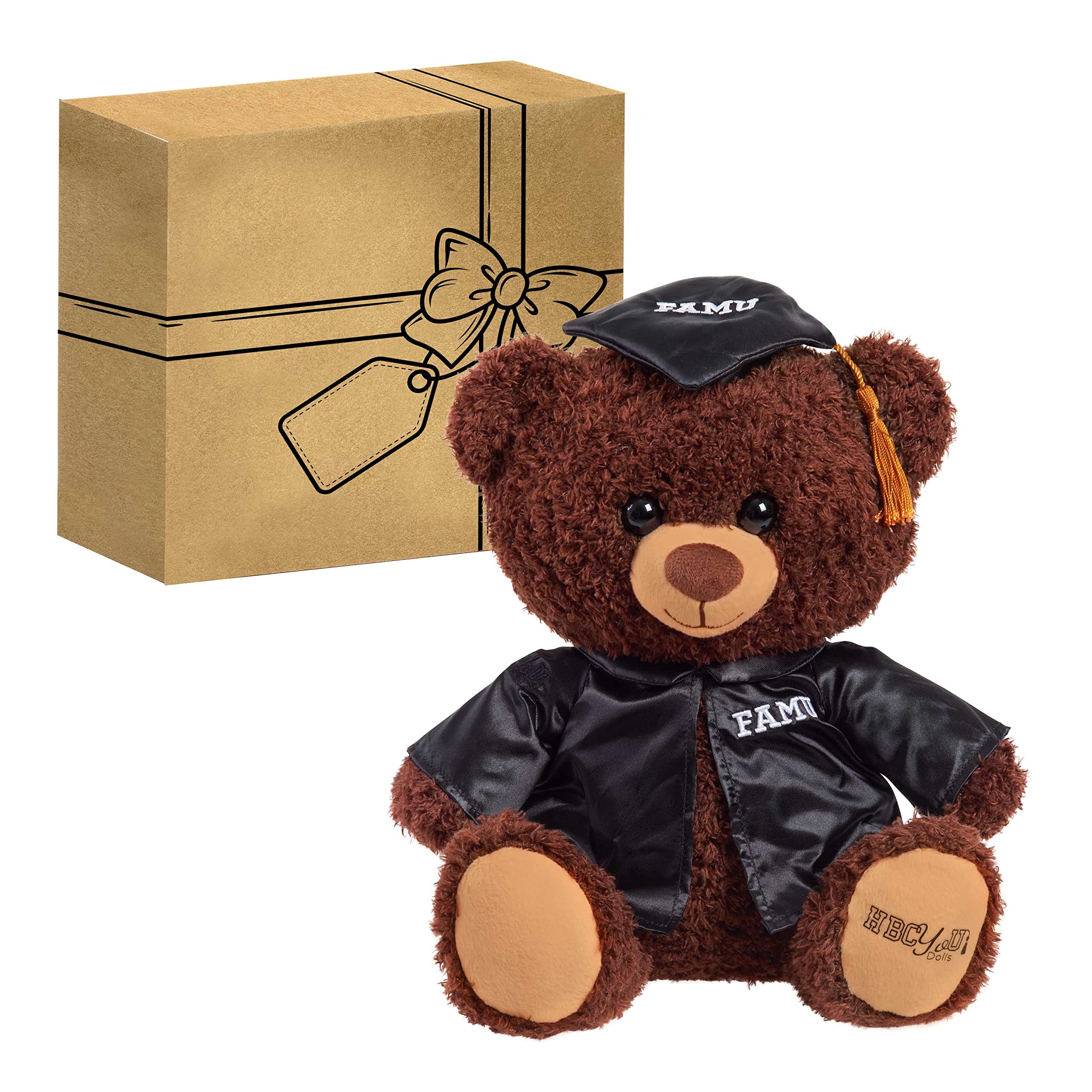 Foto 2 pulgar | Oso de Peluche HBCyou FAMU Snuggly Graduate de 25 cm para Niños Mayores de 3 Años - Venta Internacional