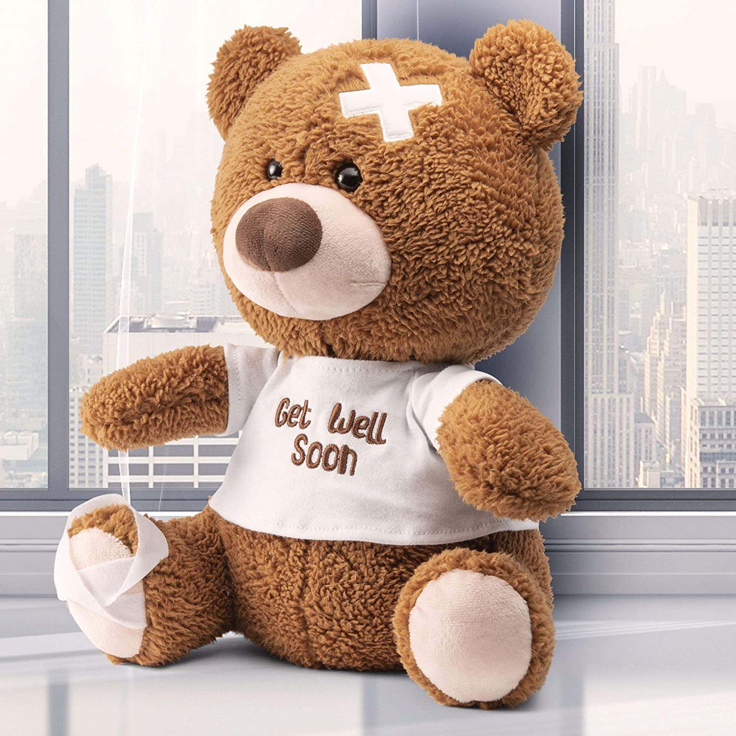 Foto 2 pulgar | Oso De Peluche Prextex Get Well Soon De 30 Cm - Venta Internacional.