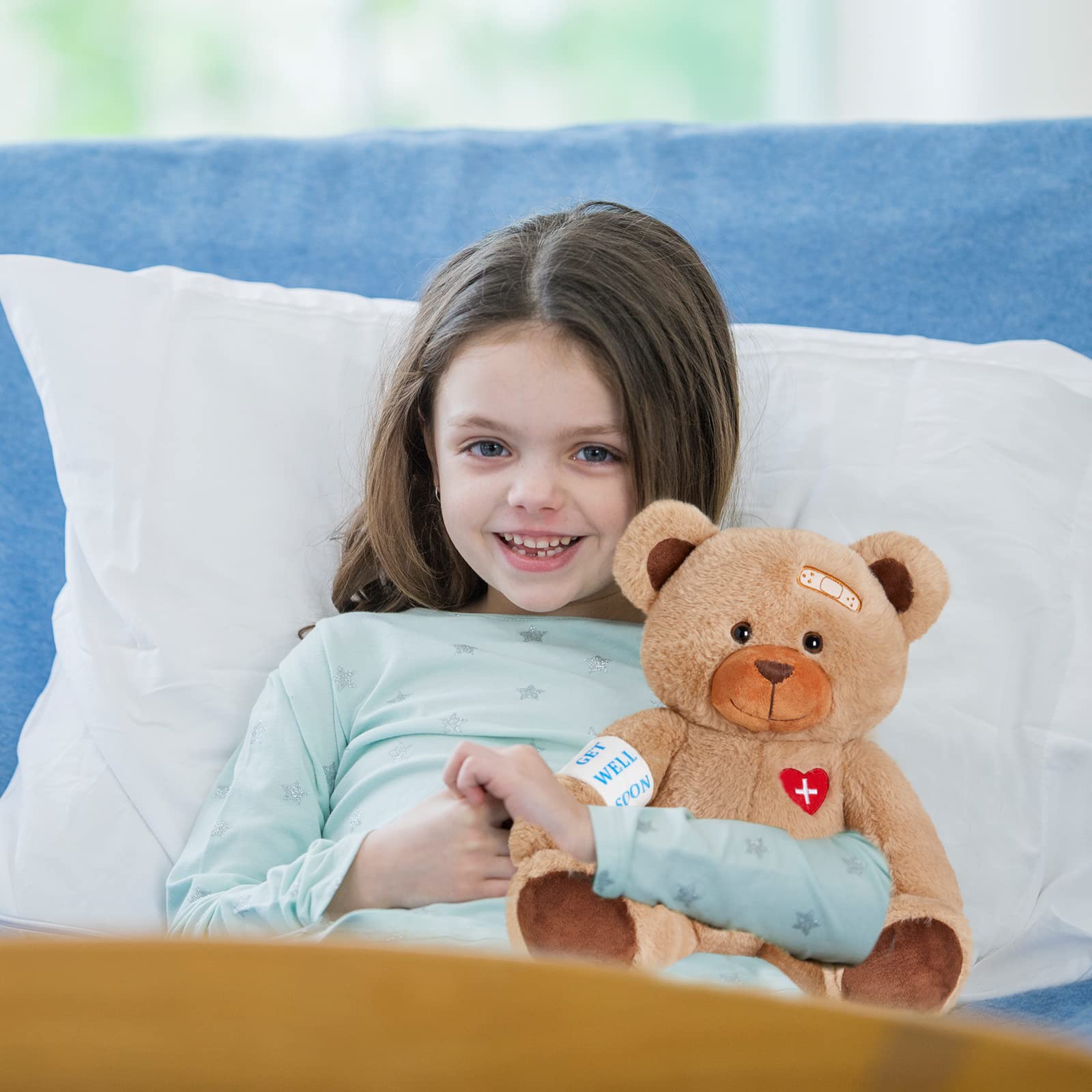 Foto 3 pulgar | Oso De Peluche Houwsbaby Get Well Soon, 12 Cm - Venta Internacional.