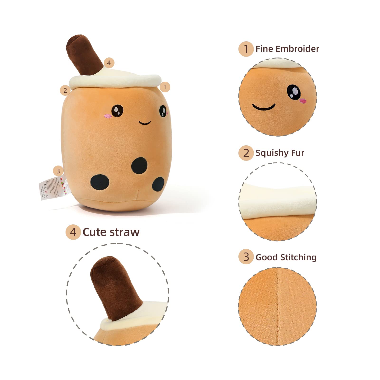 Foto 4 pulgar | Peluche Niuniu Daddy Boba Bubble Tea 24 Cm Para Niños - Venta Internacional