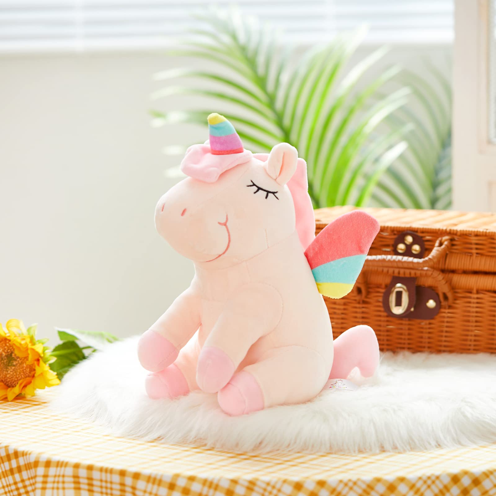 Foto 3 pulgar | Figura de Peluche Athoinsu Unicornio Rosa Iluminado Con Led 30 cm - Venta Internacional